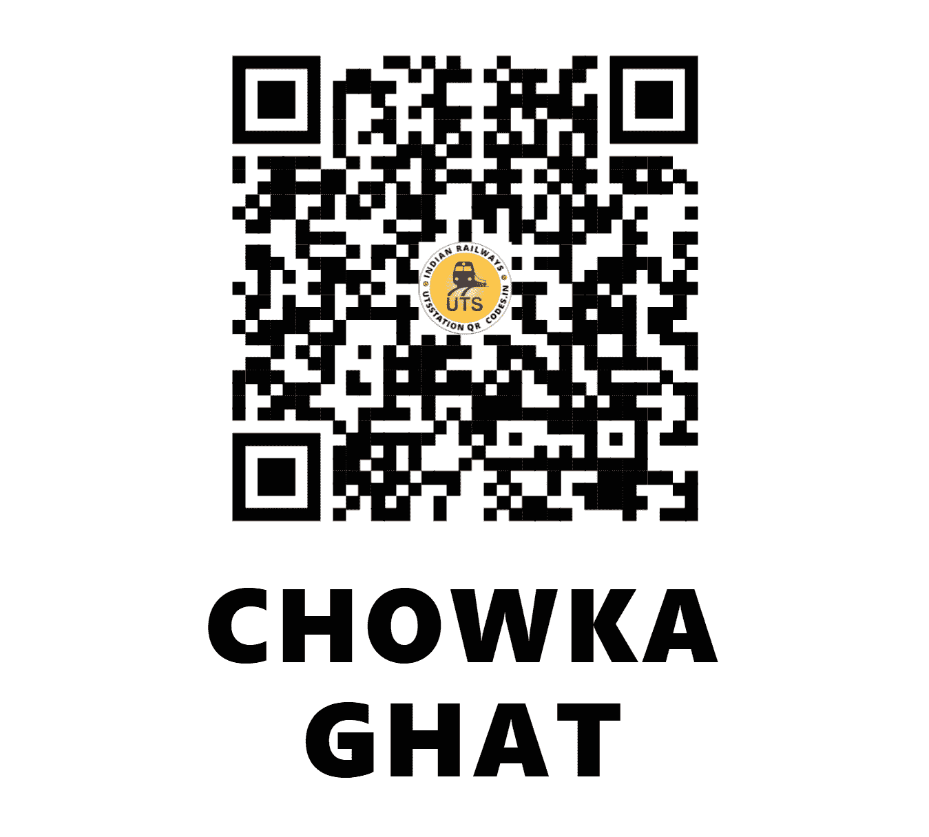 UTS QR Code for CHOWKA GHAT - CKG - NE (UTTAR PRADESH)